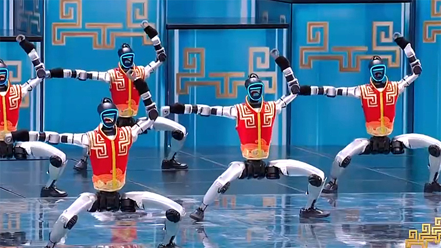 岛蛙讨论春晚机器人武术表演