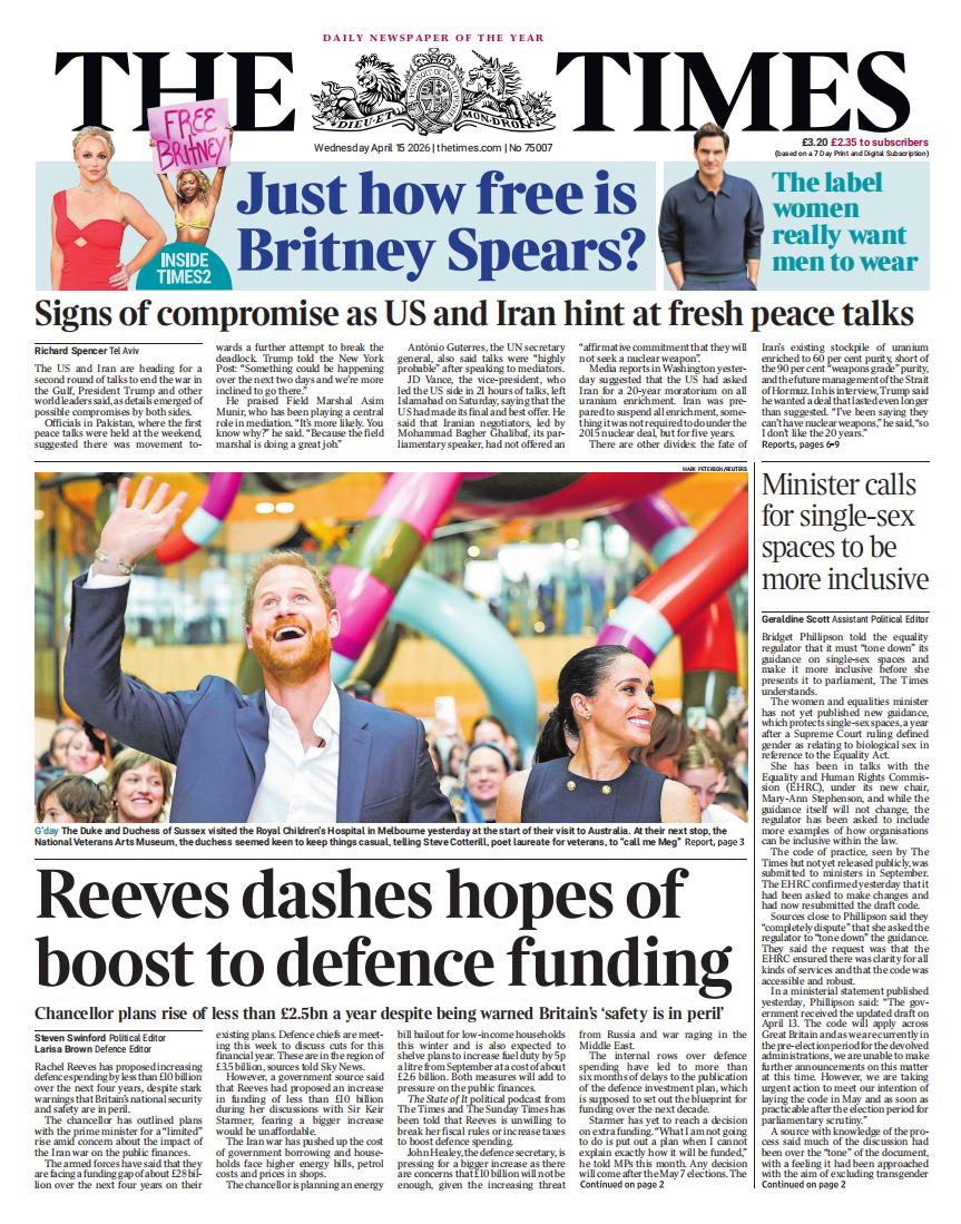 2026.4.14《华盛顿邮bao》2026.4.15《泰晤士bao》